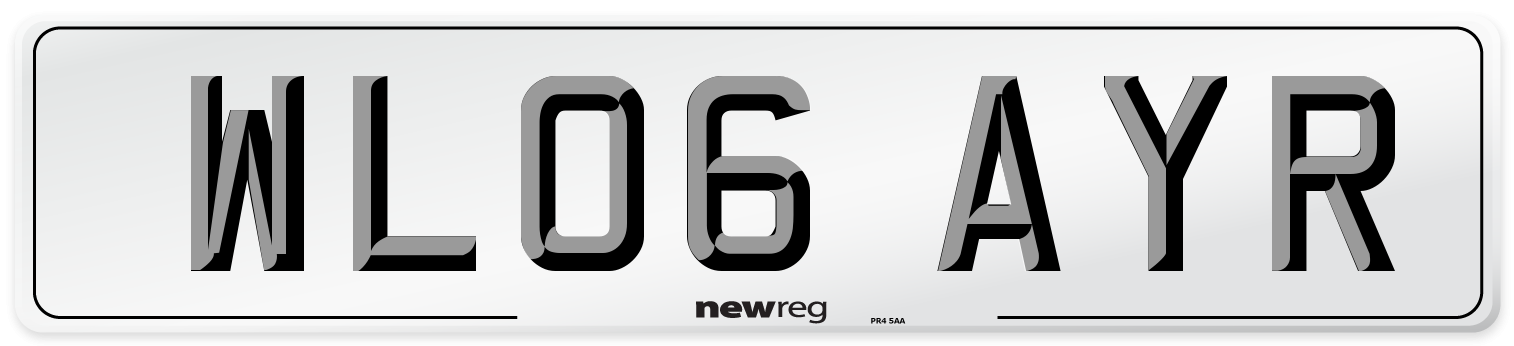 WL06 AYR Number Plate from New Reg